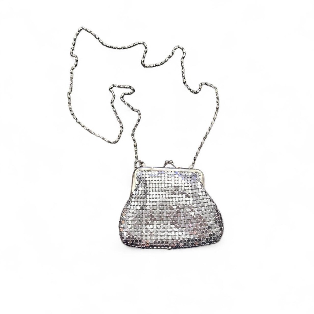 Alumesh Women's Purse Silver Metal Mini Pouch Y2K Party Night-Out Glam